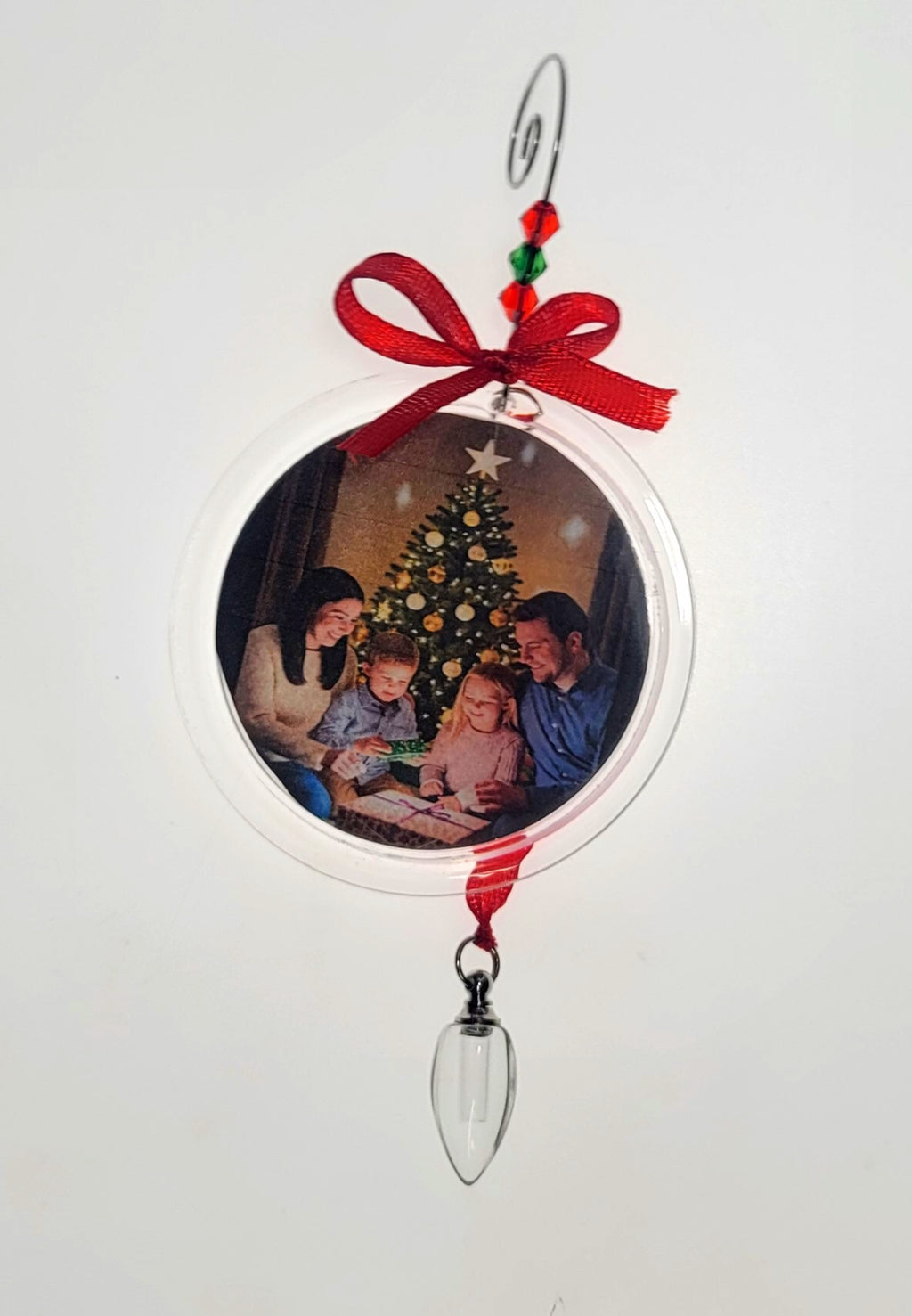 DIY Photo Frame Christmas Tree Ornament Cremation Urn Sympathy Gift With Filling Tools