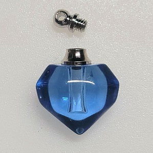 Blue Angel Wing Heart Cremation Urn Christmas Ornament Gift