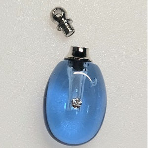 Blue Angel Wing Cremation Urn Christmas Ornament Sympathy Gift