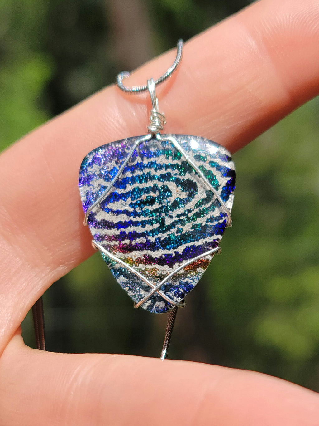 Guitar Pick Cremation Ash Infused Glass Memorial Keepsake Functional Use