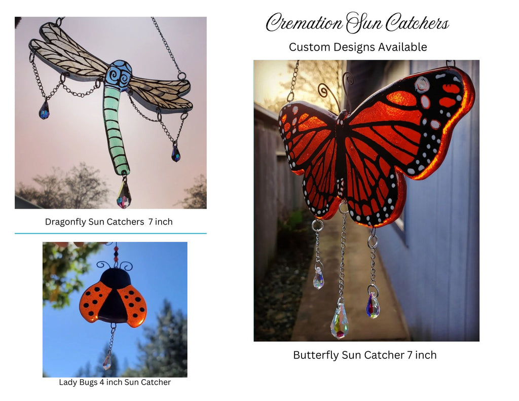 Ashes InFused Glass Printable Sympathy Gift Card