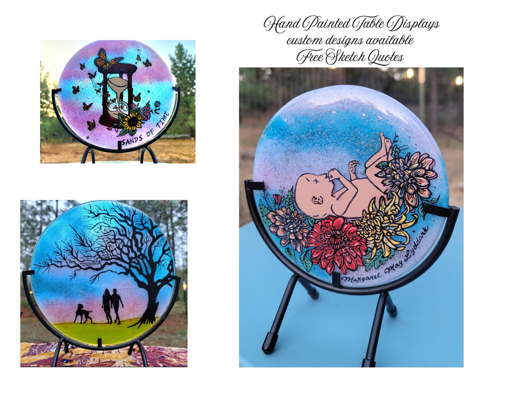 Ashes InFused Glass Printable Sympathy Gift Card