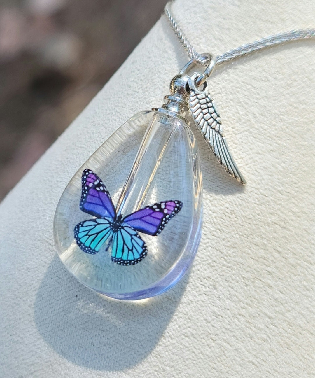 Butterfly with Heart Charm Stainless Steel Cremation Necklace Hollow Butterfly  Urn Necklace for Ashes for Women Girls Memorial Keepsake - Walmart.com