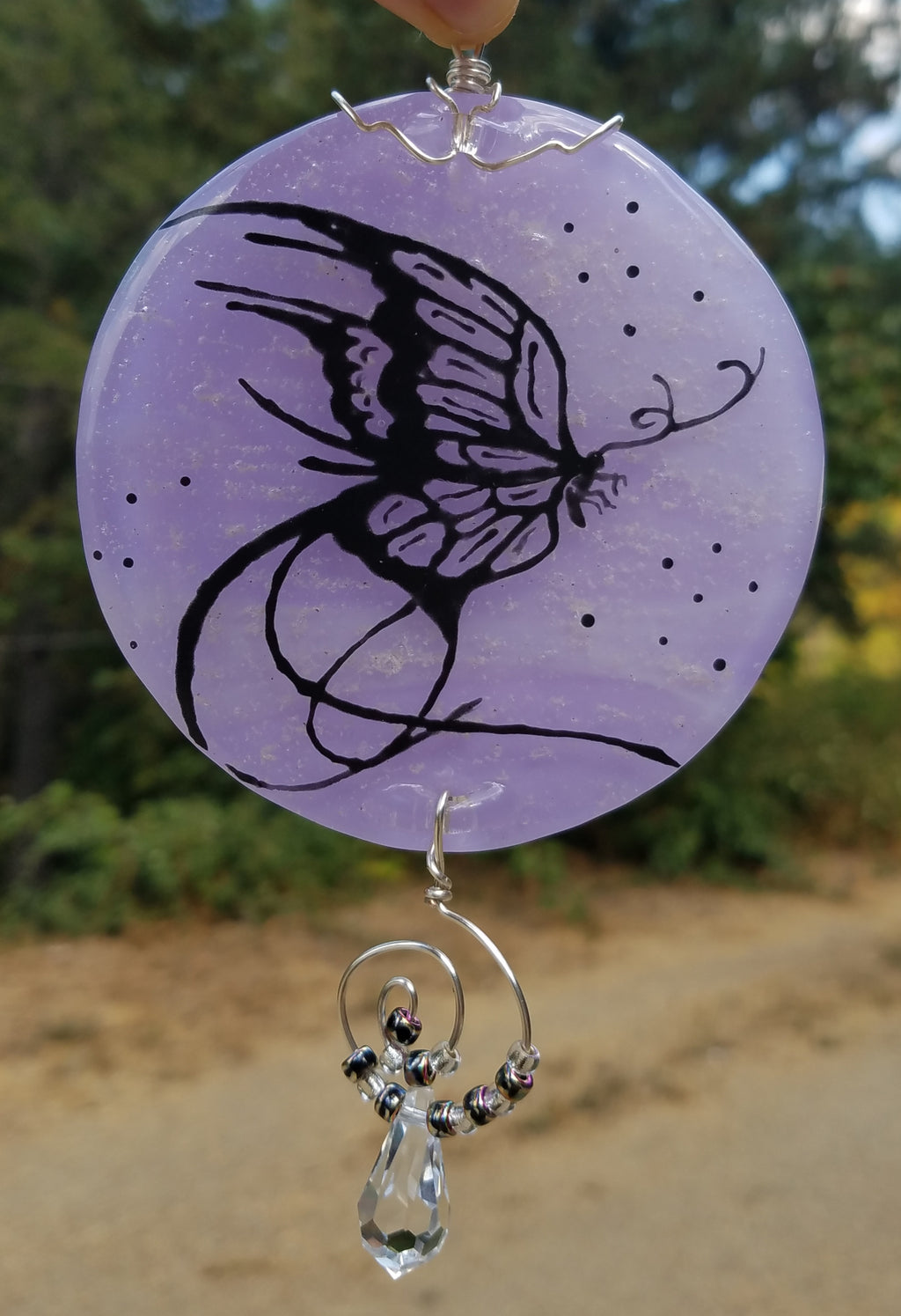Lavender Butterfly Urn Unique Celebration of life Funeral Memorials. Ashes in Glass Cremation Glass Art Sculptures, Cremation Wind Chimes, Cremation Sun Catchers, Table Displays, & Cremation Jewelry Custom USA Handmade by Infusion Glass. Ashes Infused Glass Human and Pet Cremation Ash Urns  Ashesinfusedglass.com
