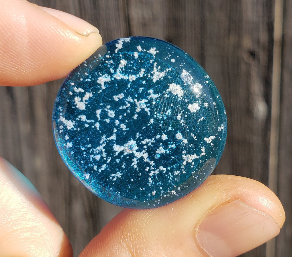 Cremation Comfort Pocket Stones 4 (set) Ashes InFused Glass 1 inch Comfort Pocket Urns