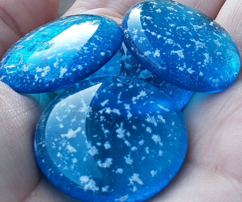 Butterfly Cremation Pocket Stones 4 (set) Ashes InFused Glass 1 inch stones in Velvet Bag