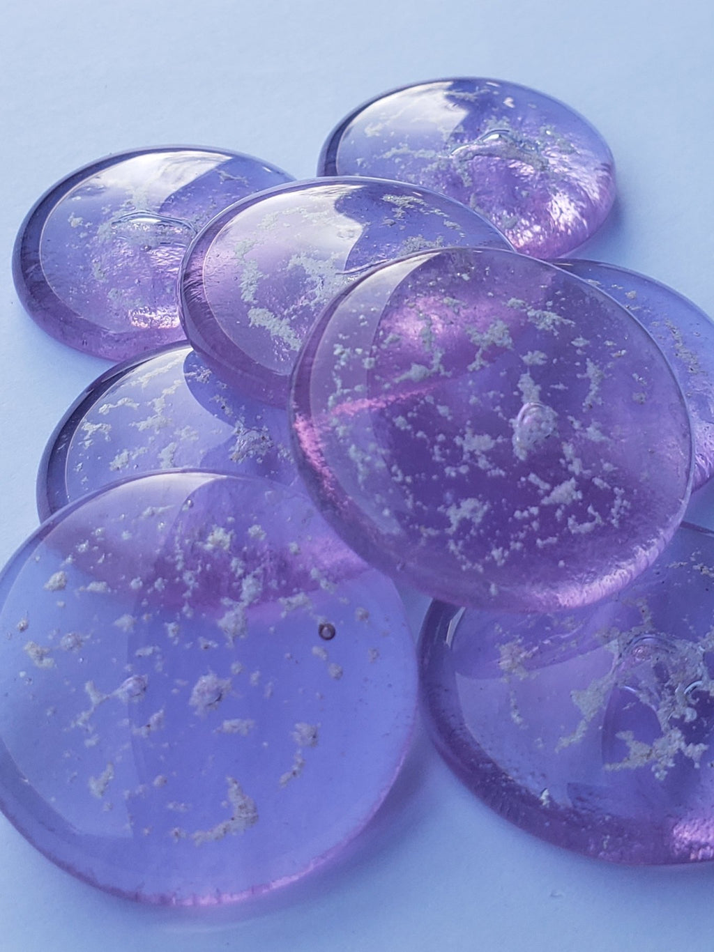 Cremation Comfort Pocket Stones 4 (set) Ashes InFused Glass 1 inch Comfort Pocket Urns