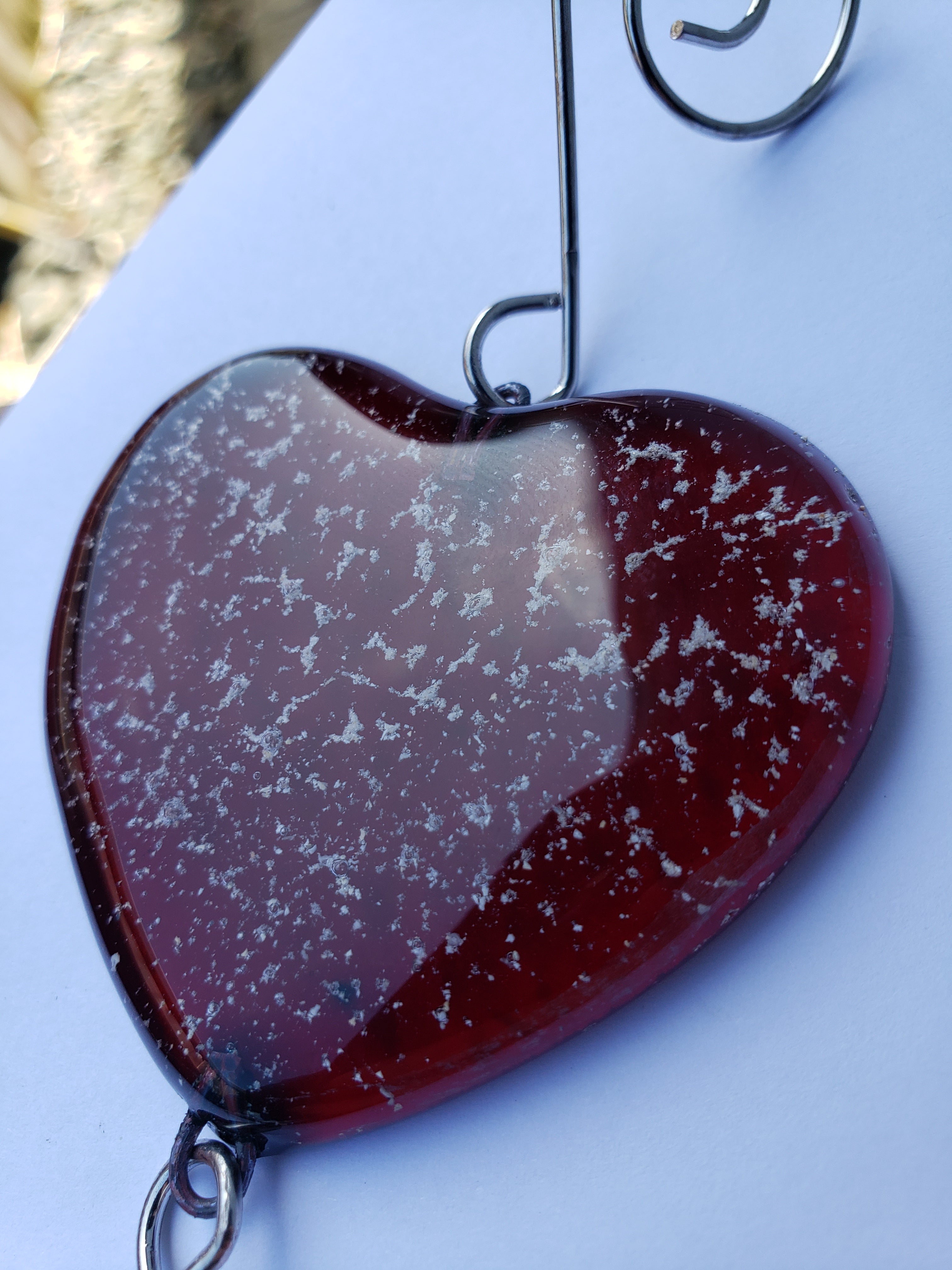 Cremation Sun Catcher Customizable Shape /Color 2 inch Mini Ashes InFu