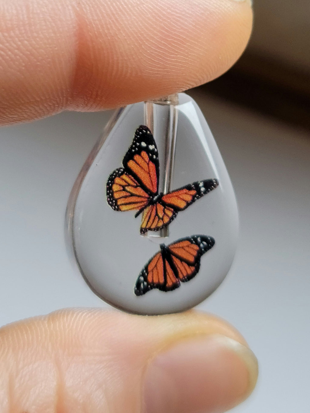 Fill Yourself Angel Wing Butterfly Crystal Cremation Jewelry Urn