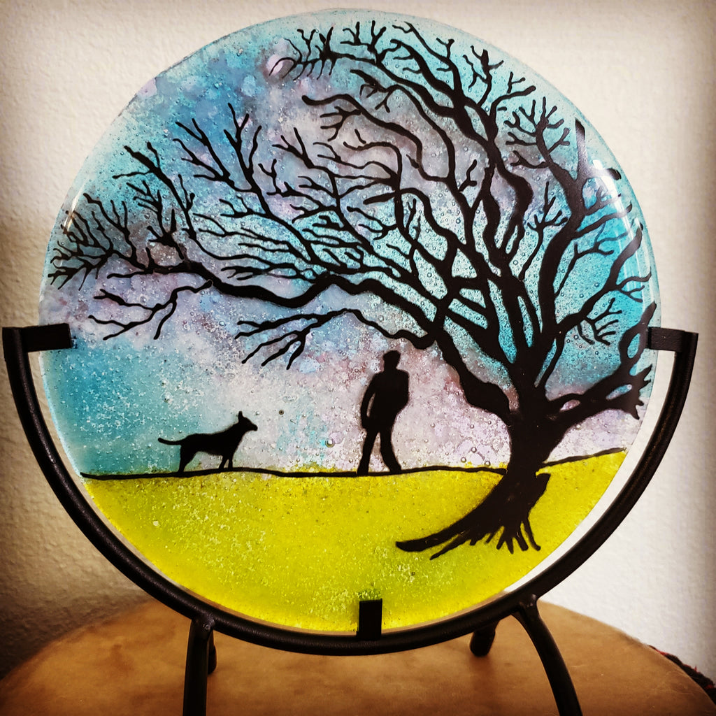 Tree of Life  Ashes InFused Glass Cremation Memorial Art