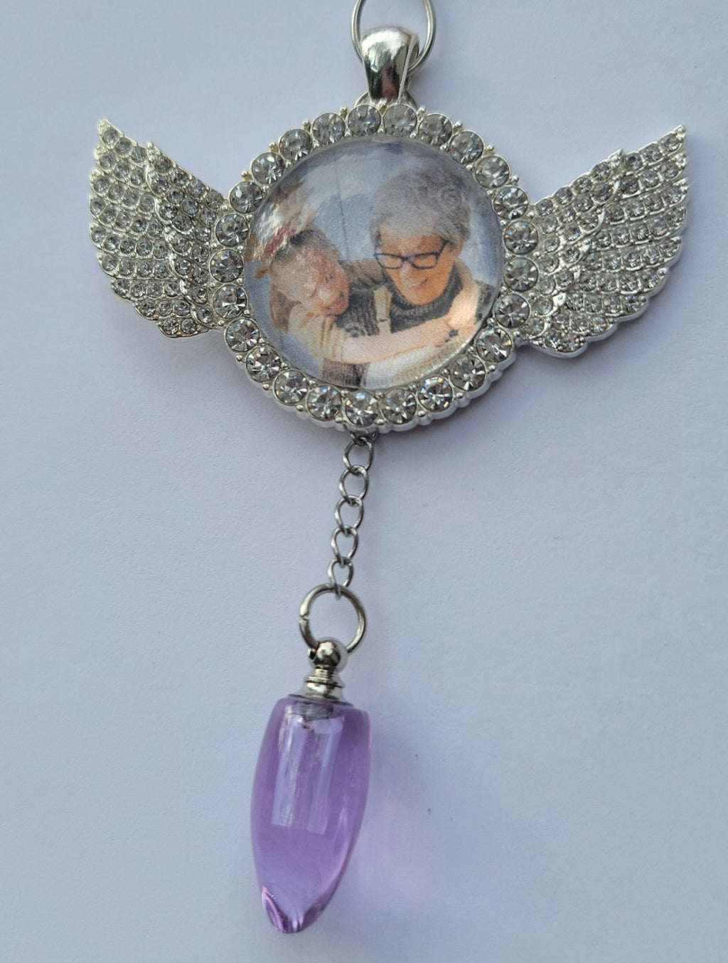 DIY Photo Frame Holiday Tree Ornament Angel Wings Cremation Urn Sympathy Gift With Filling Tools