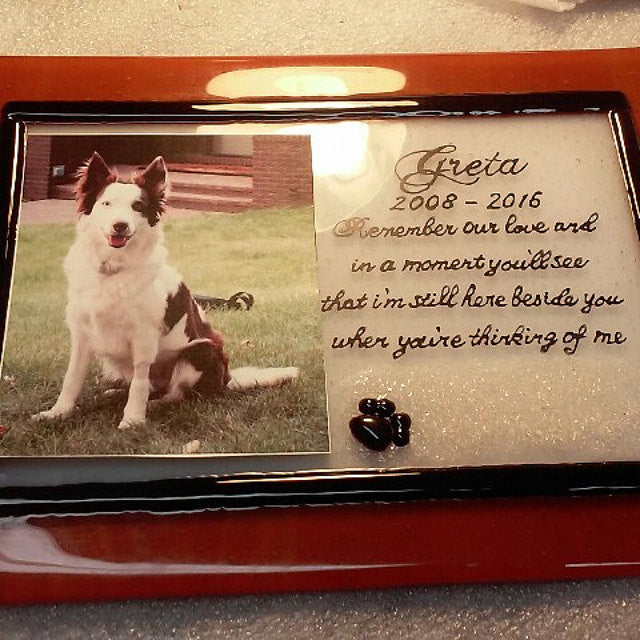 dog photo Unique Celebration of life Funeral Memorials. Ashes in Glass Cremation Glass Art Sculptures, Cremation Wind Chimes, Cremation Sun Catchers, Table Displays, & Cremation Jewelry Custom USA Handmade by Infusion Glass. Ashes Infused Glass Human and Pet Cremation Ash Urns  Ashesinfusedglass.com